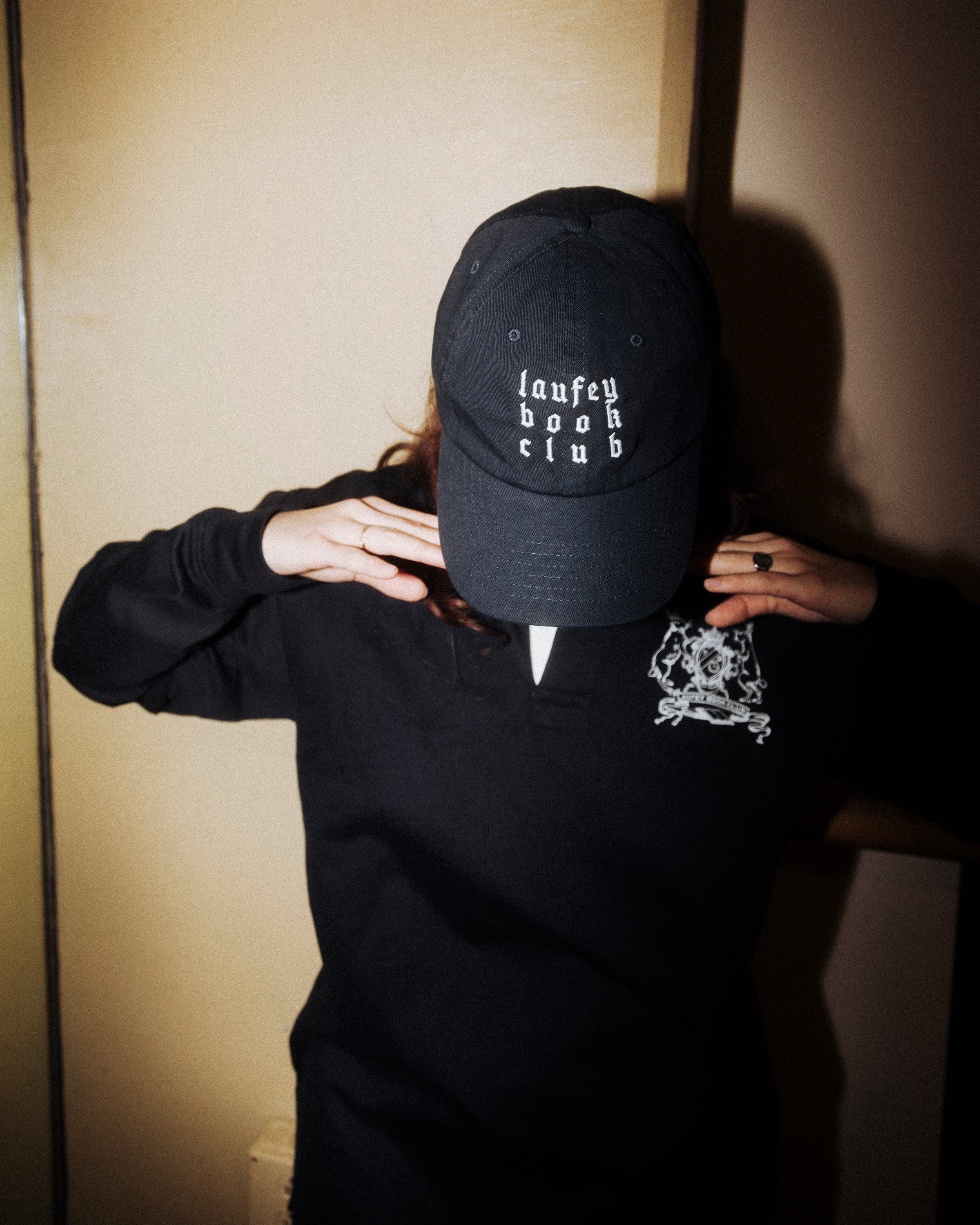 Book Club Embroidered Hat - Navy - Image 3