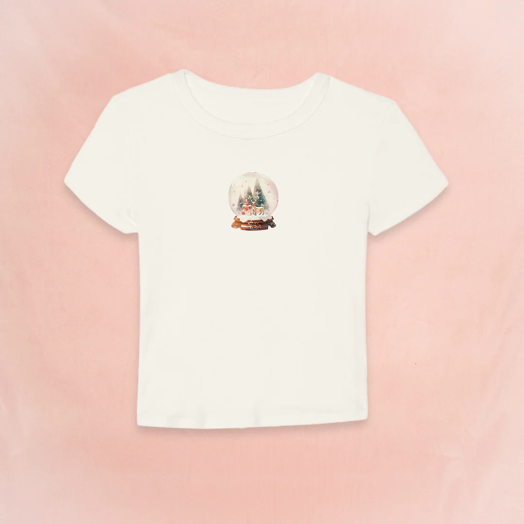 Snow Globe Baby Tee - Image 3