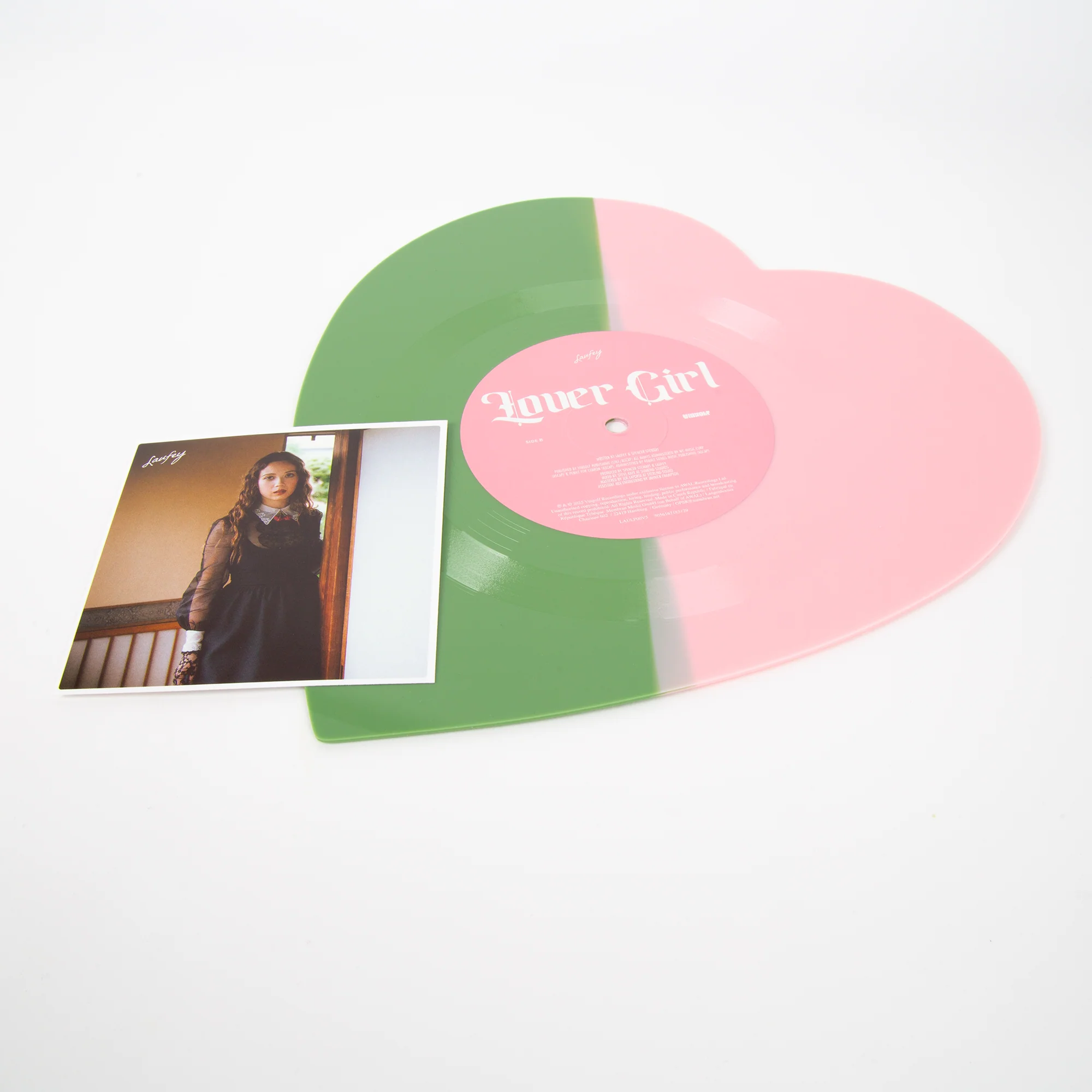 Valentine - Strawberry Matcha Heart-Shaped Vinyl - Image 4